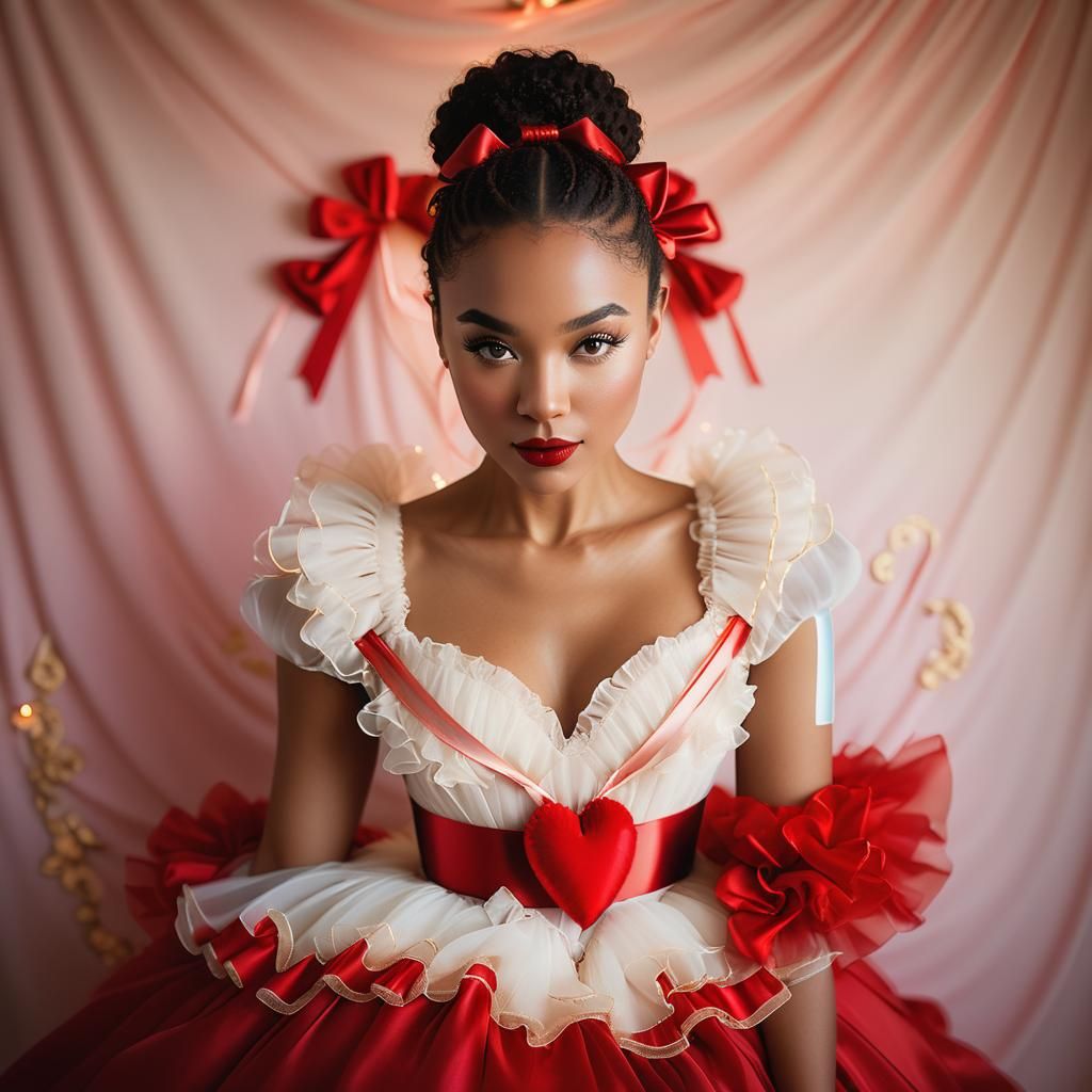 Bodysuit Ballerina Portrait in Dreamy Pastel Colors