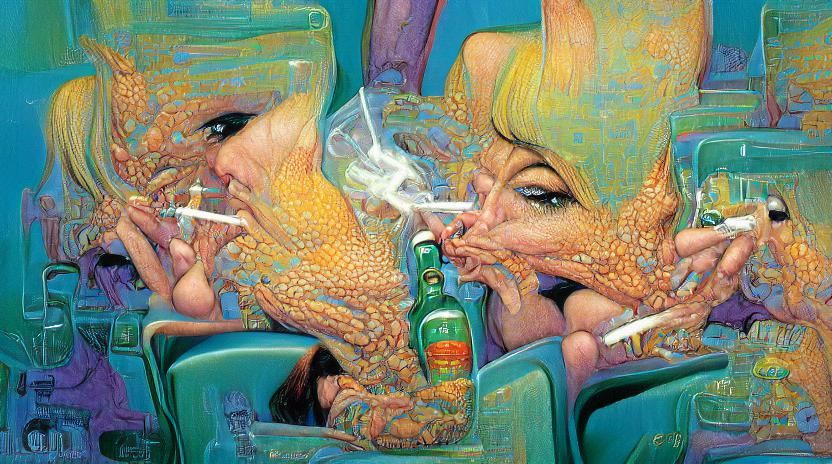 Famous Man Portrait in Retro Sci-Fi Style