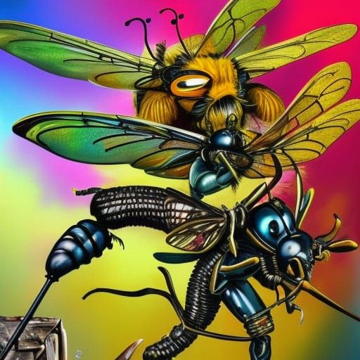 Fairy Knight Jousting Imp, Graffiti Art