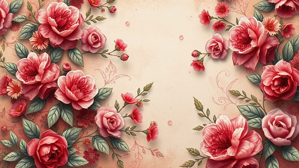 Fantastical Floral Wonders in Vintage Style