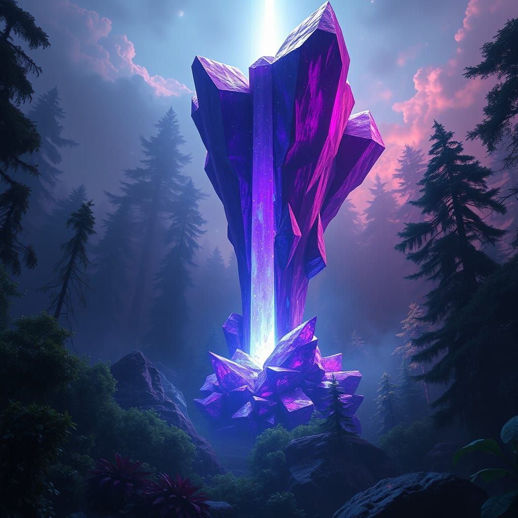 Ethereal Crystal Formation Radiates Intense Light in a Dark ...