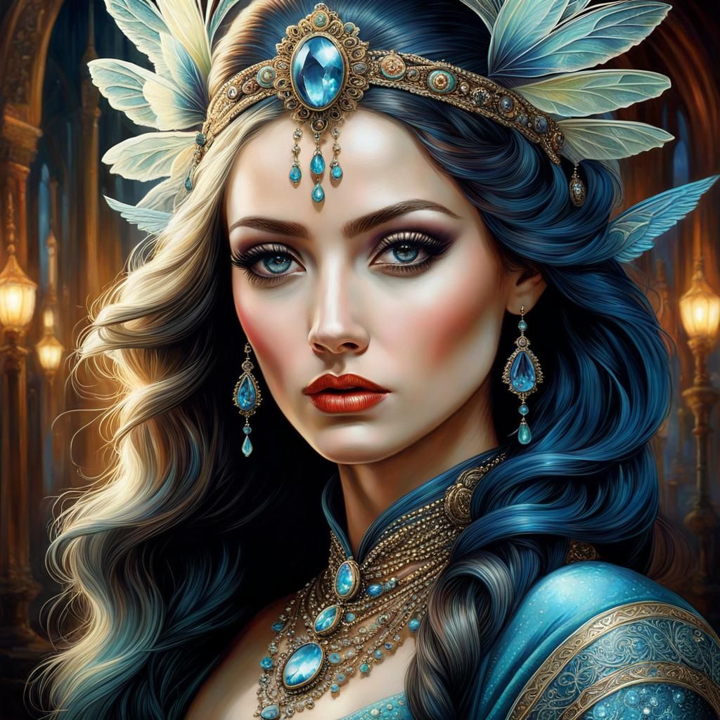 Fantasy Portrait of Beautiful Young Woman