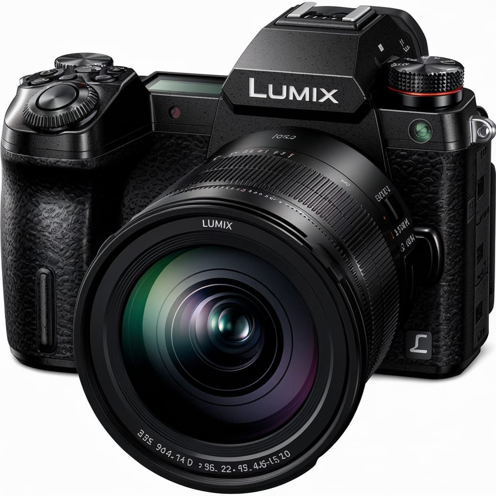 A Close-Up of a High-Quality Digital Camera with Advanced Le...