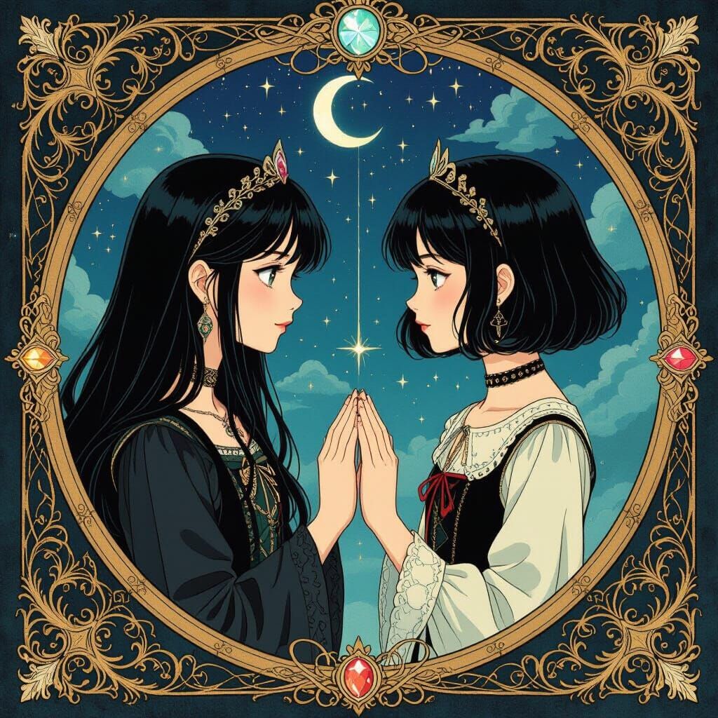 Witch Princess and Elite Daughter Soul Swap Fantasy Art