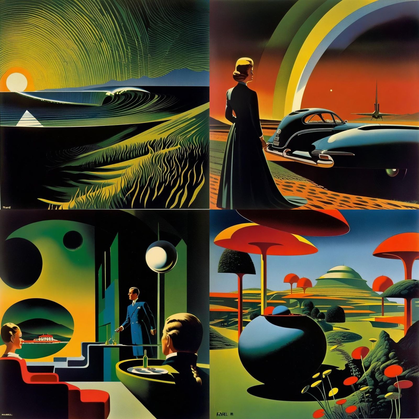 Surreal Sci-Fi Landscape in Thole Style