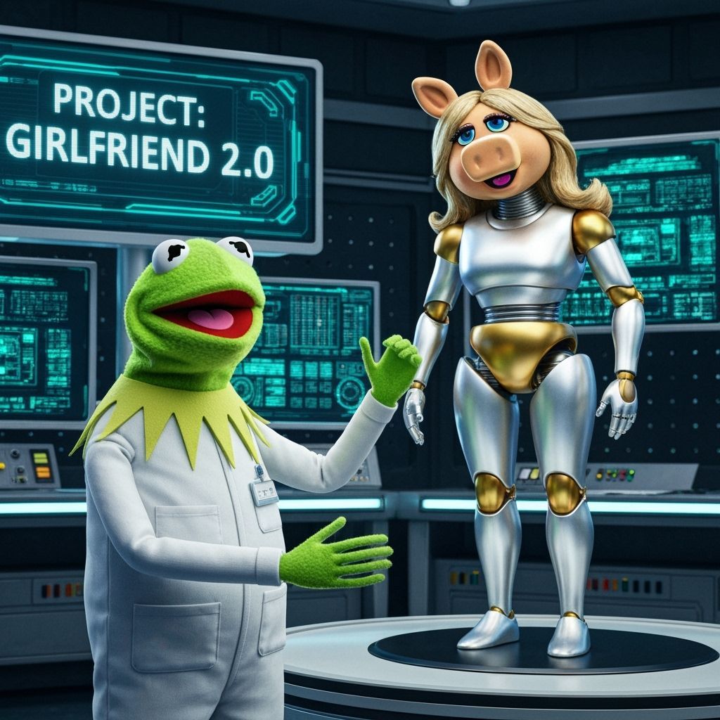 Kermit the Frog Builds a Miss Piggy Robot