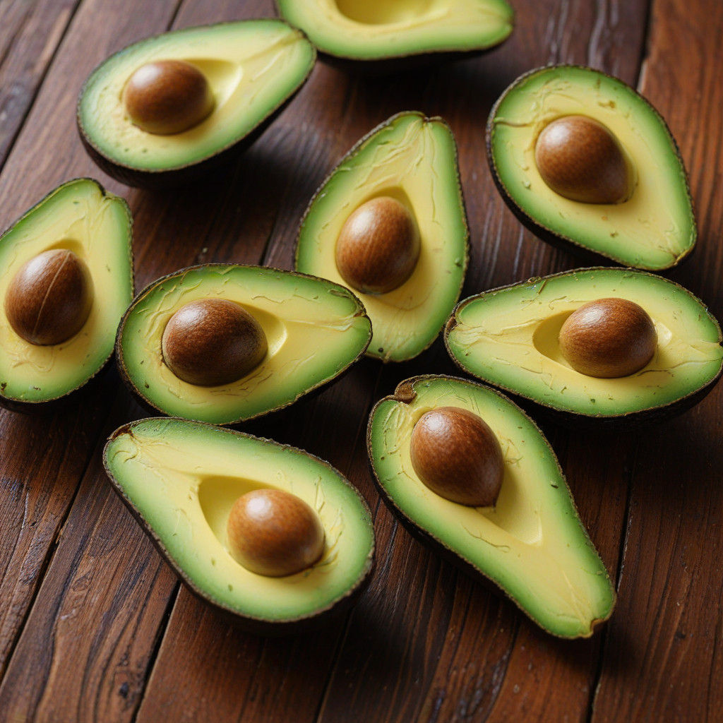 Vibrant Avocado Macro Art in High Definition