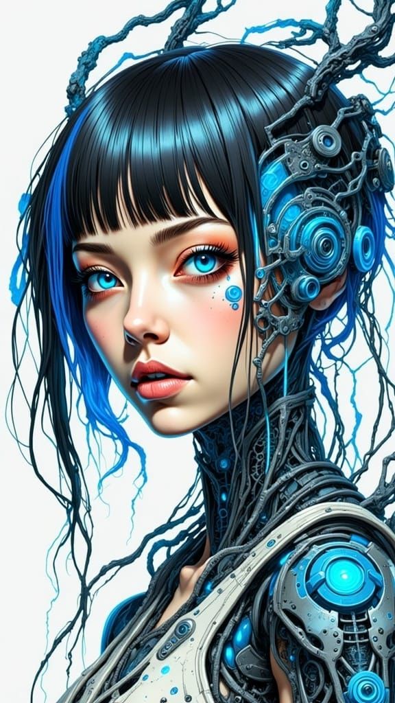 Cyborg Woman in Xenomorph Cosplay, Jim Lee Style