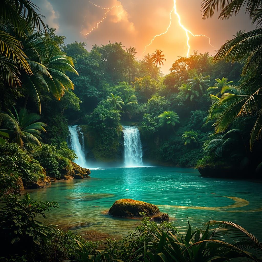 Rainbow Oasis in Hidden Jungle Lake