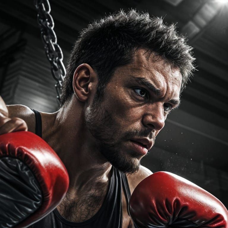 Photorealistic Boxer Training in Gym