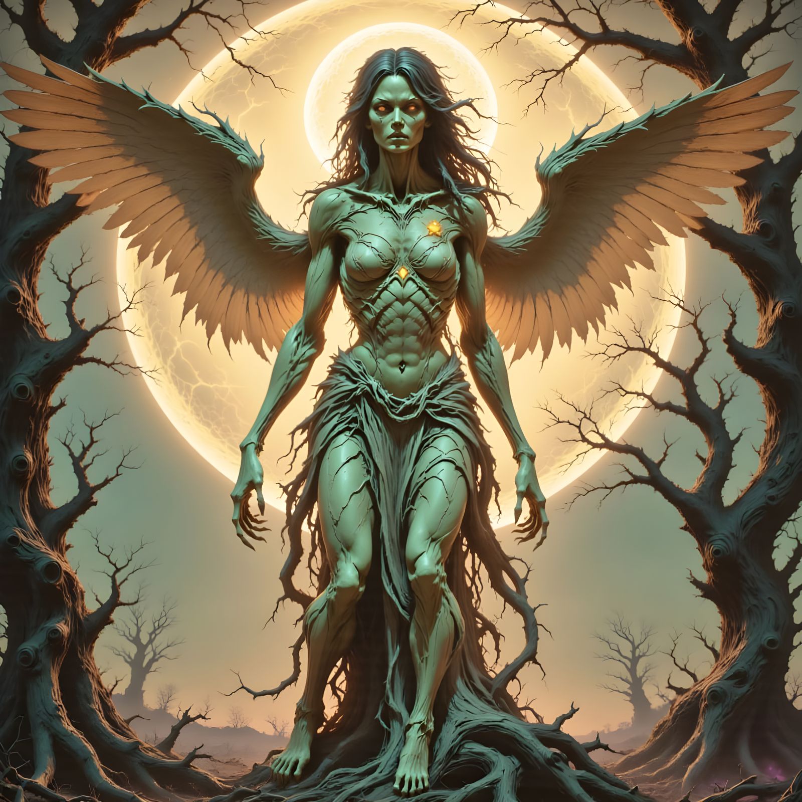 Divine Female Ascends to Heavenly Realm