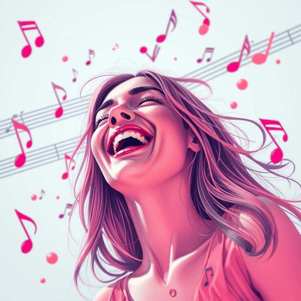 The joy of music in pink