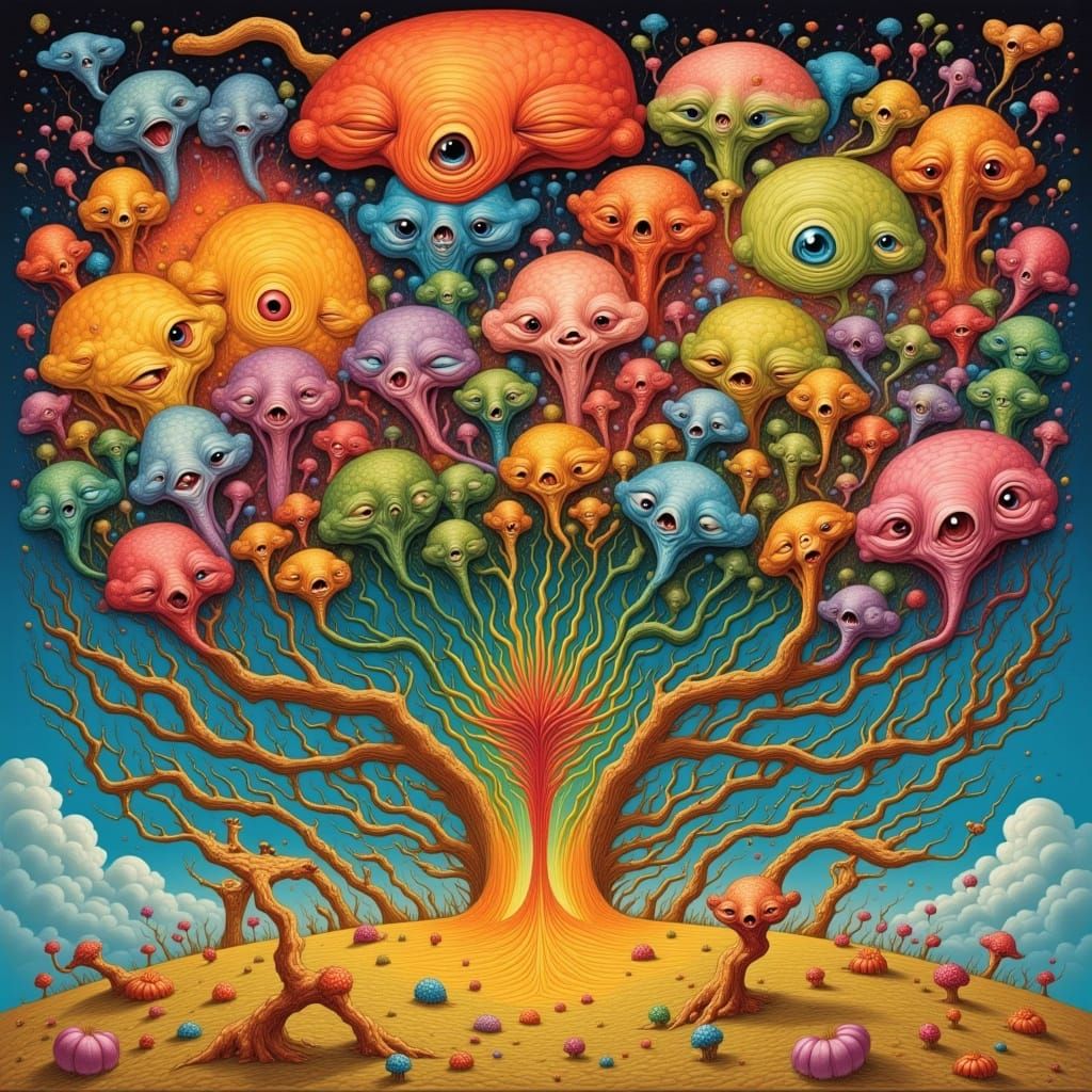 Seraphinianus Style Fantasy Illustration