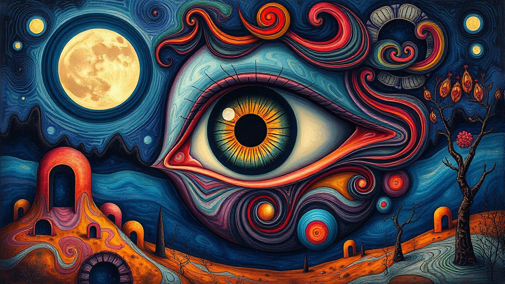 Surreal Eye: A Psychedelic Dreamscape