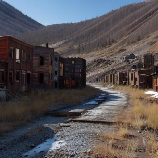 Eerie Abandoned Mining Town
