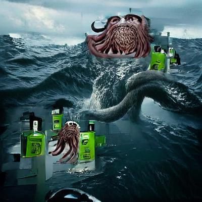 Kraken Rising: Bioluminescent Monster of the Deep