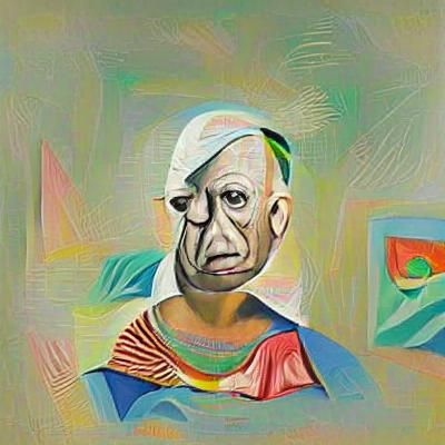 Abstract Composition in Cubist Style