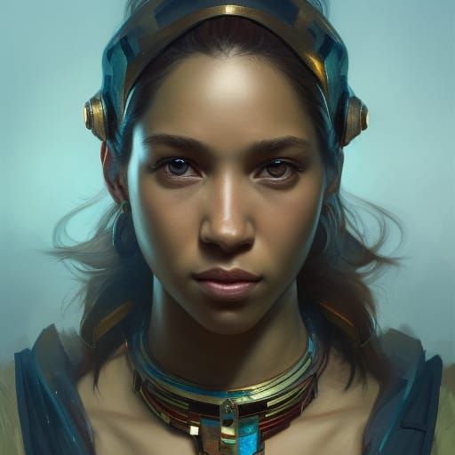 Duppy Conqueror Portrait in Hyperdetailed Style