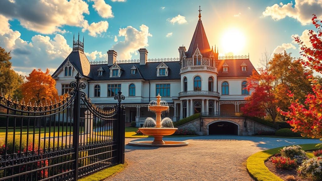 Victorian Mansion in Futuristic Dreamworld