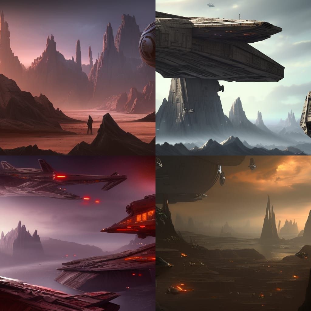 Star Wars Matte Painting in Unreal Engine 5