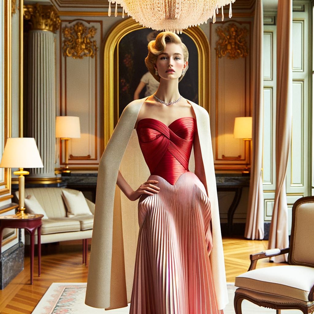 "Hommage à Madame Grès " Haute couture printemps-été 1995 .