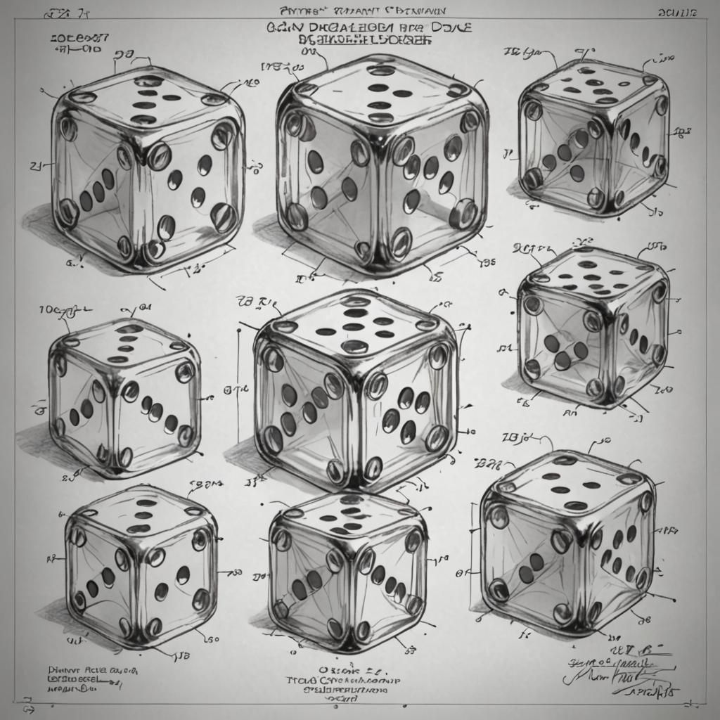 Patent Drawing of a Giant Translucent Die