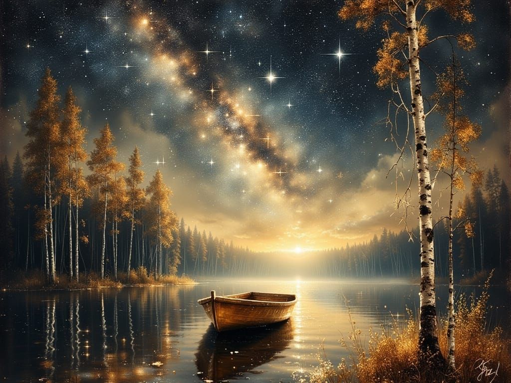 Cosmic Realm with Futuristic Dynamism and Geometric Abstract...