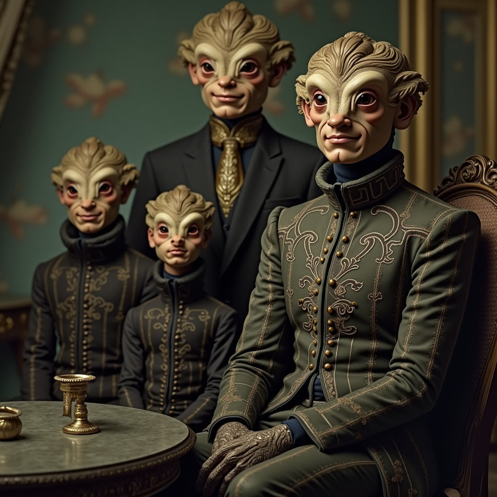 Surreal Gathering in Sumptuous Hotel Suite