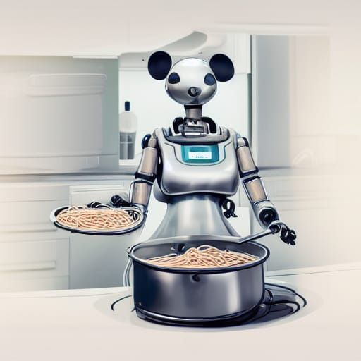 Hyperrealistic Robot Cooks Spaghetti