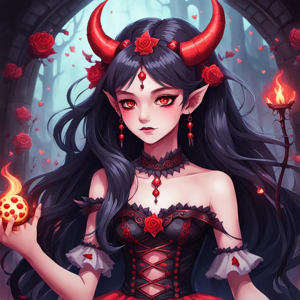 Sweet Demon Princess Portrait