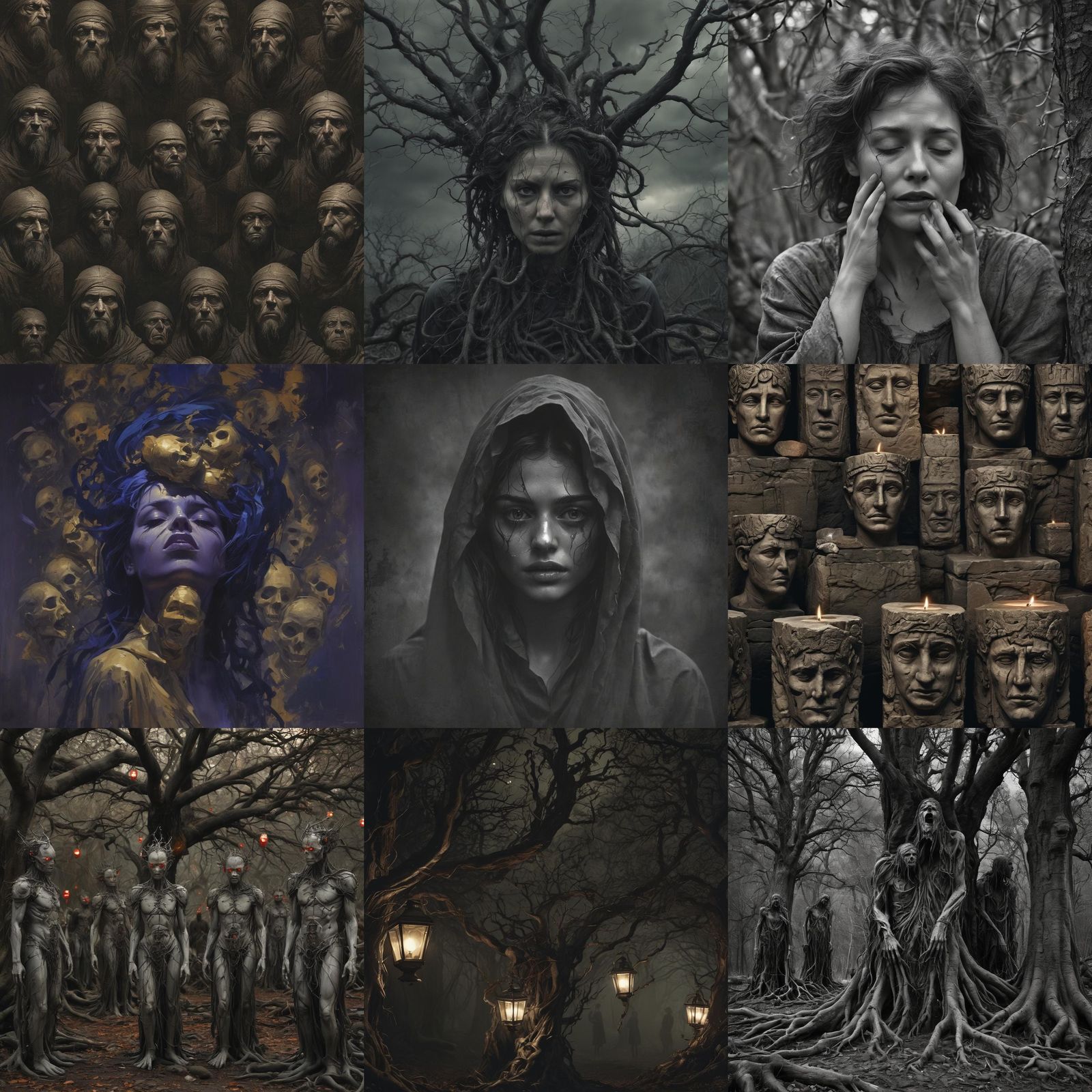 Six Basic Emotions in Sinister Style