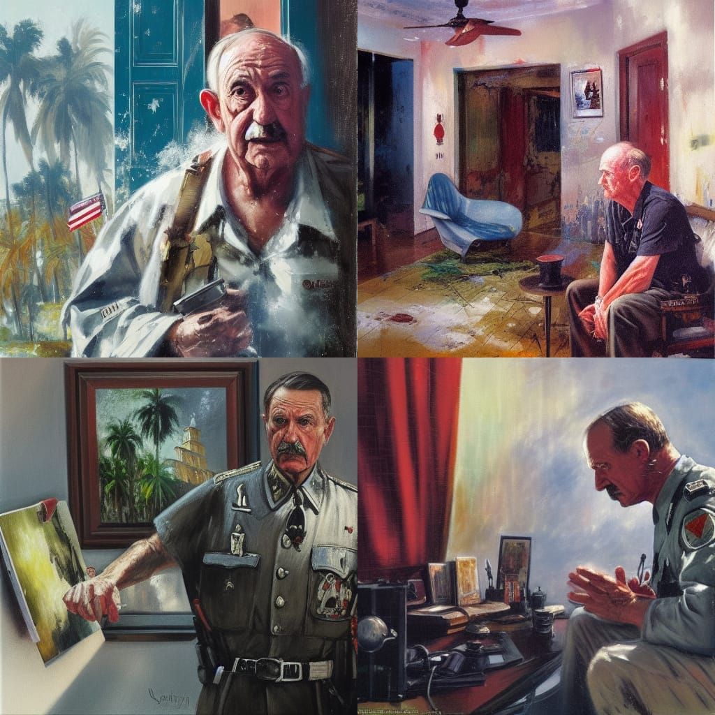 Florida Man's Bored 911 Call: Storybook Illustration