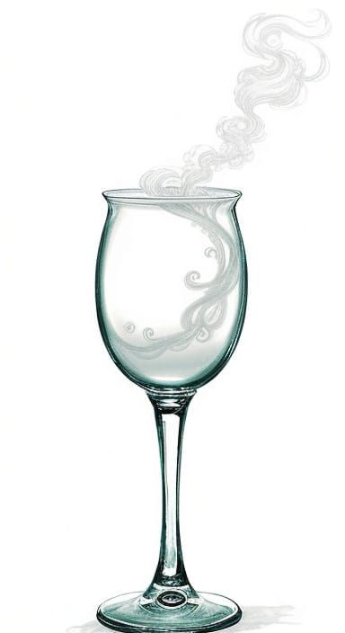 Hot Beverage Steam Forms Heart Shape in Anime Style