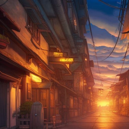 Fantasy RPG Town Inspired by Studio Ghibli