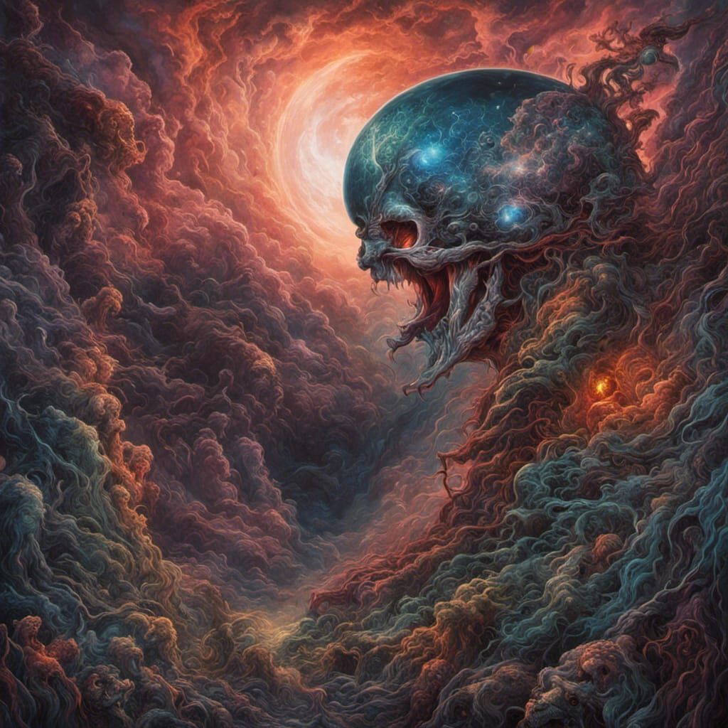 Cosmic Brain: A Hyperrealistic Fusion of Mind and Cosmos