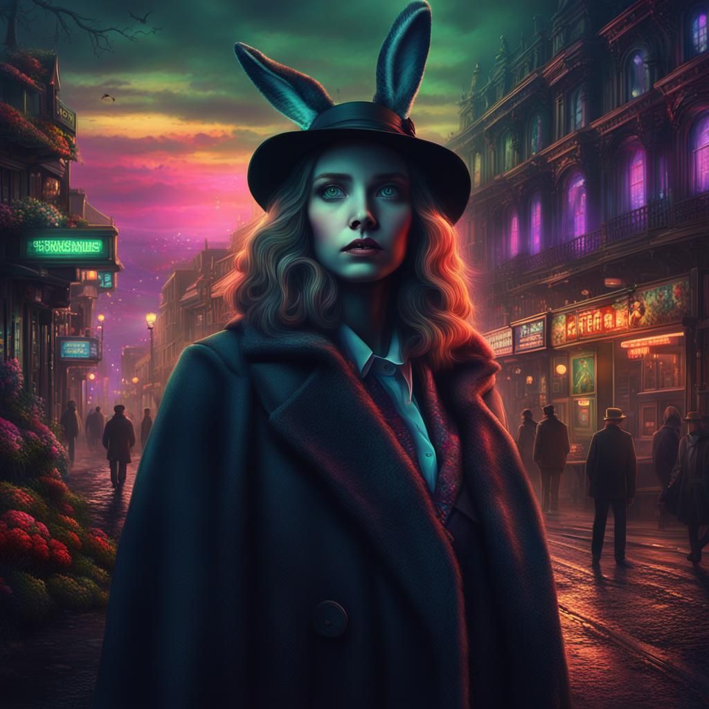 Grimdark Blackpool: A Film Noir Fantasy Portrait
