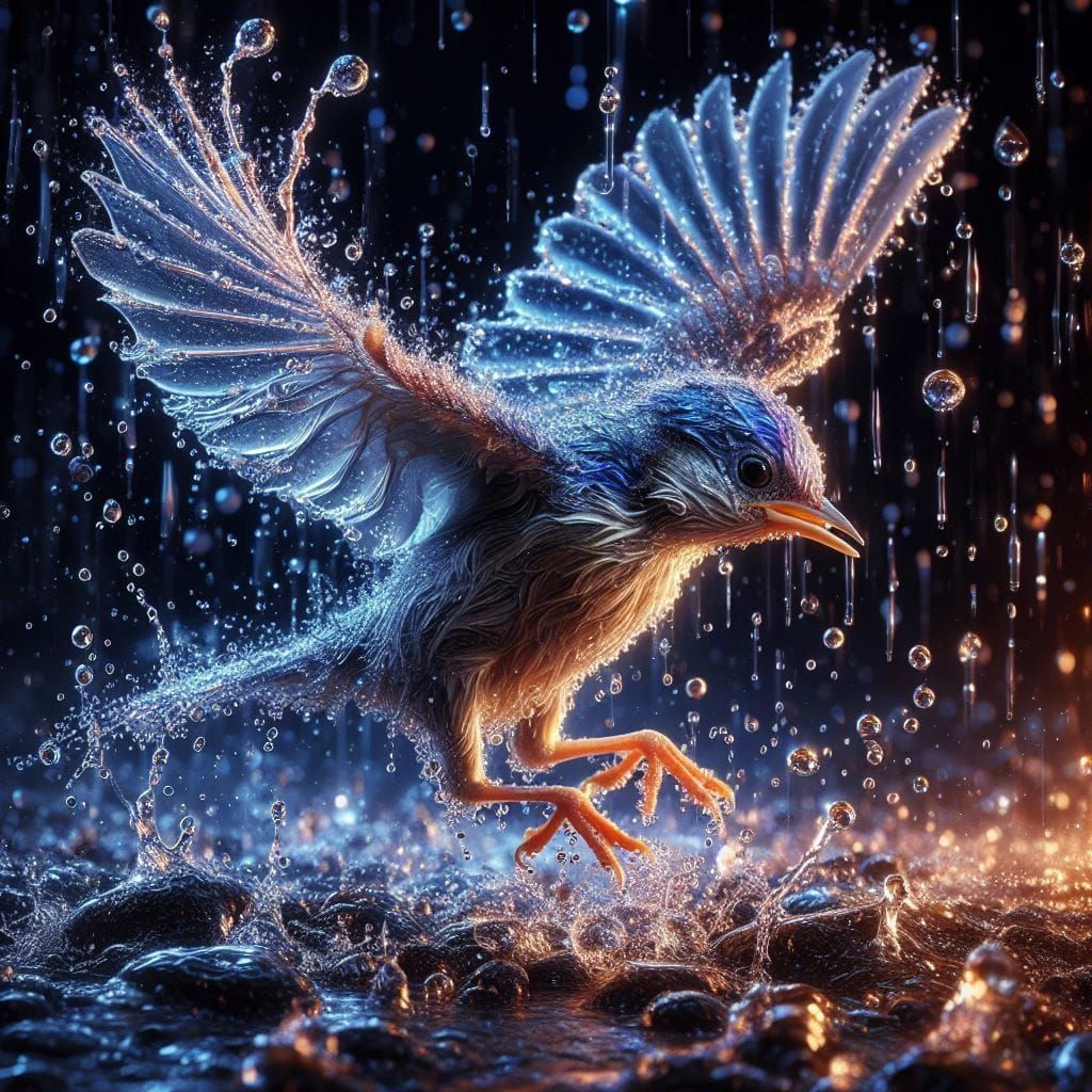 A Bird in the Rain