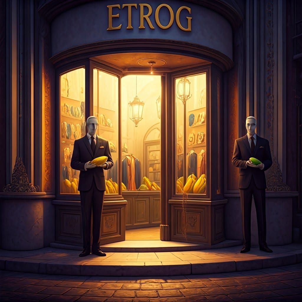 Etrogs in a Mystical Marketplace Concept Art