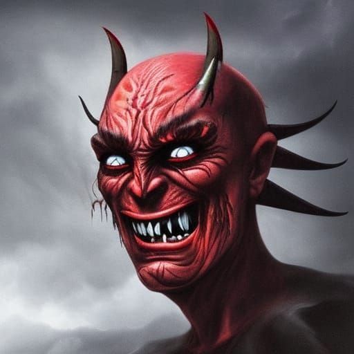 Demonic Red Horns: Curved and Pointed