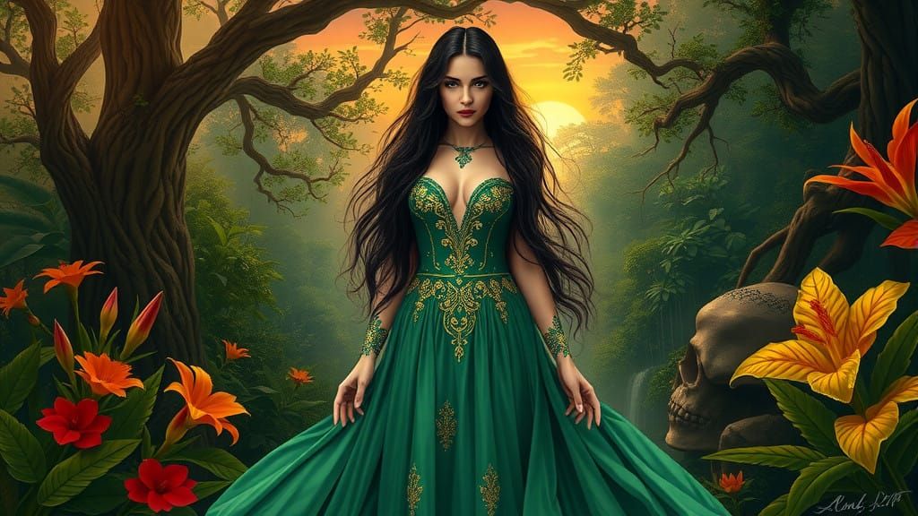 Lilith in Eden's Lush Paradise