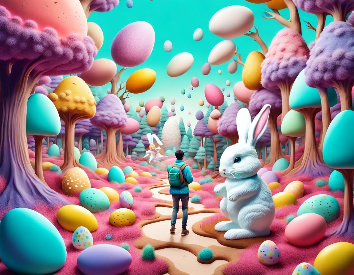 Surreal Easter Cookie Forest Hunt