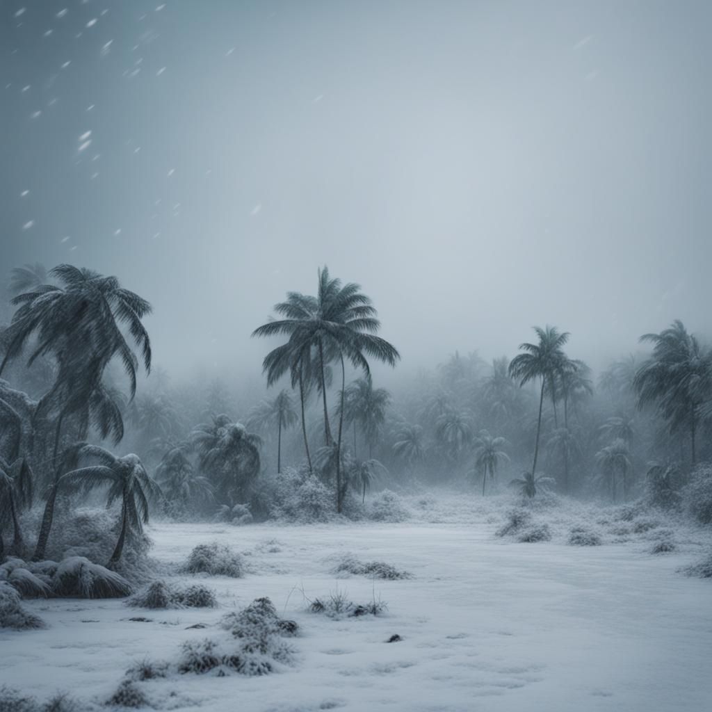 Icy Tropical Wasteland: A Frozen Wonderland