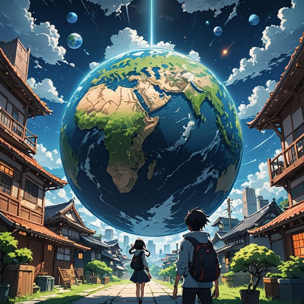 Anime Style Image of Earth: One Home