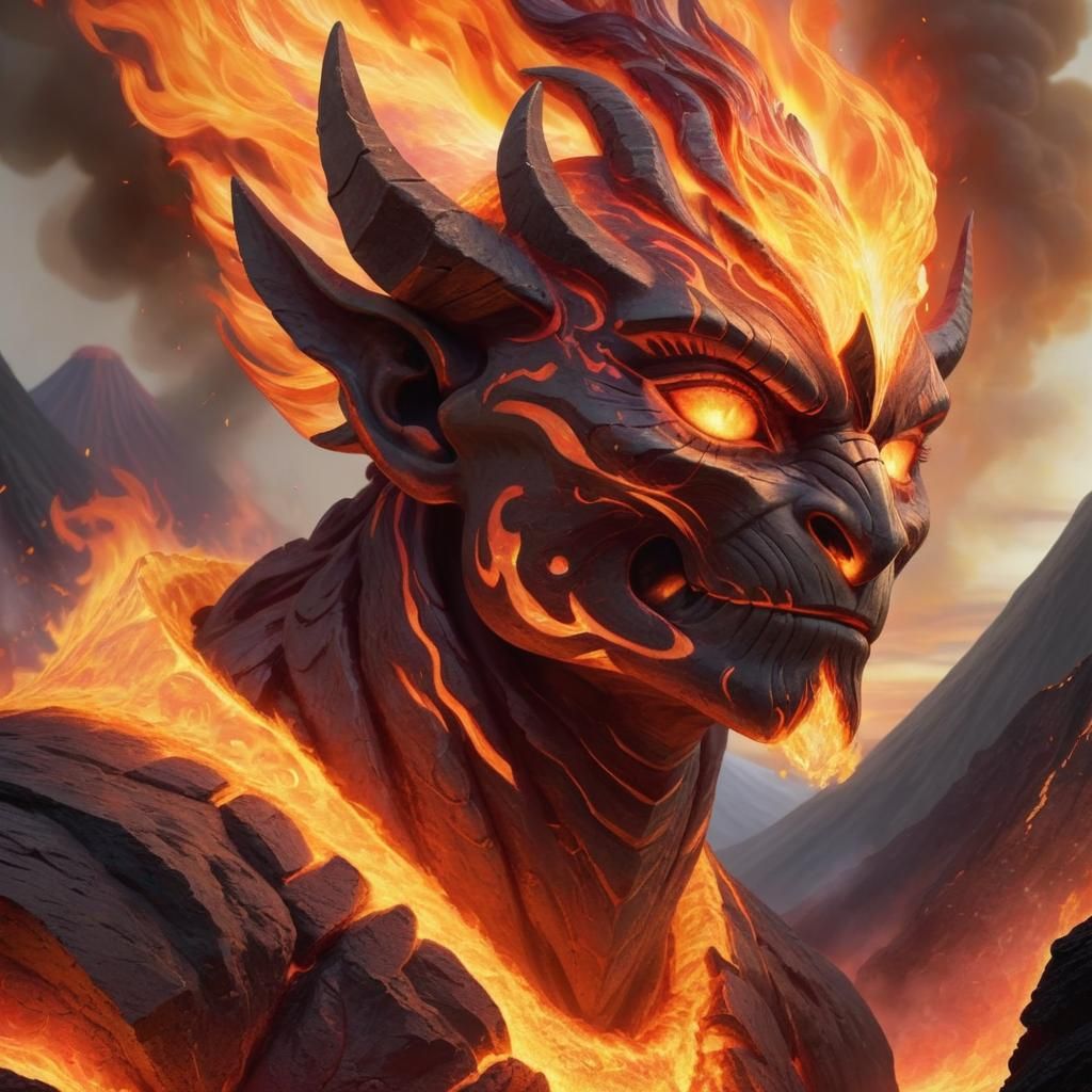 The Fire Elemental Born of Eternal Flames