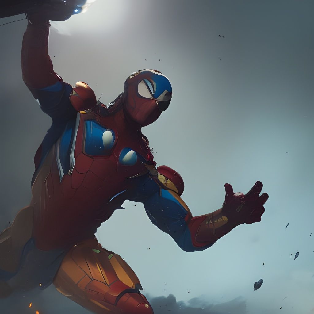 Hyperdetailed Superhero Suit Concept Art