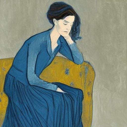 A Blue Monday Portrait of a Silent Introvert