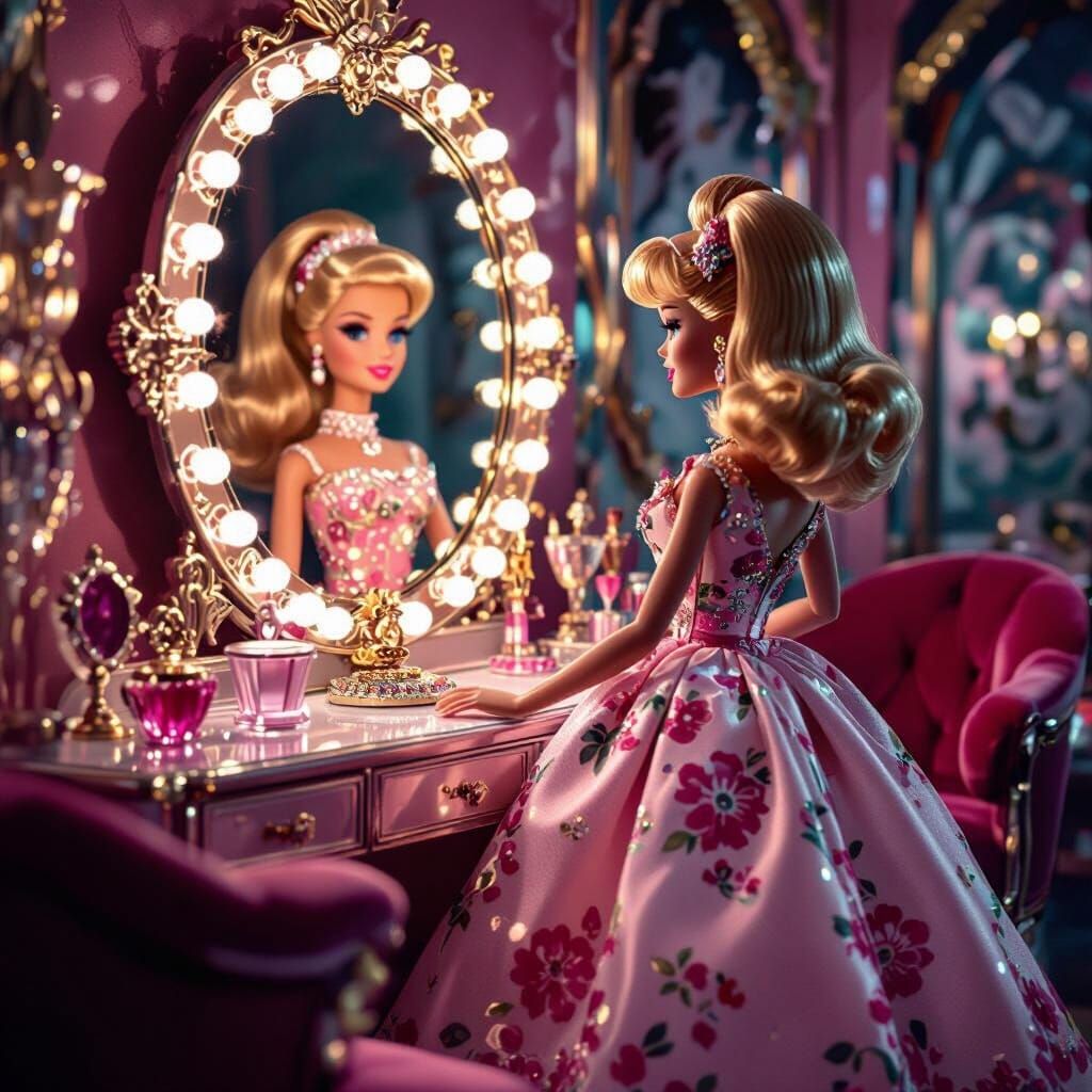 Sindy Doll in Glamorous Retro Beauty Salon