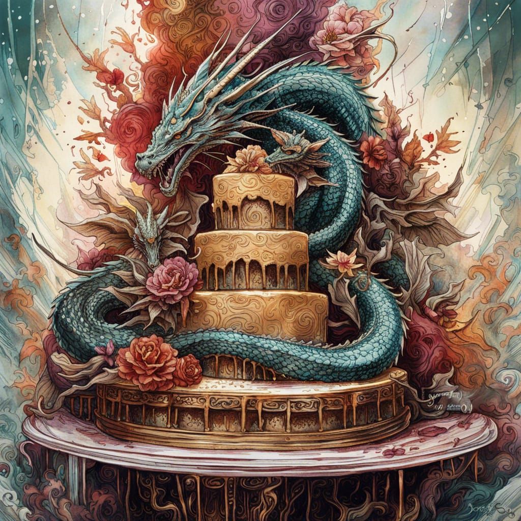 Dragon cake