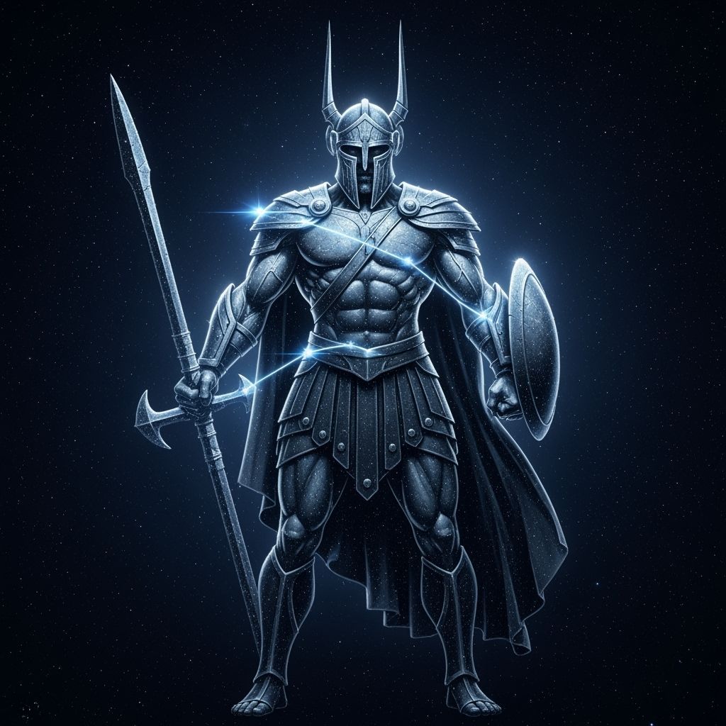 Orion Constellation Warrior Hyperrealism