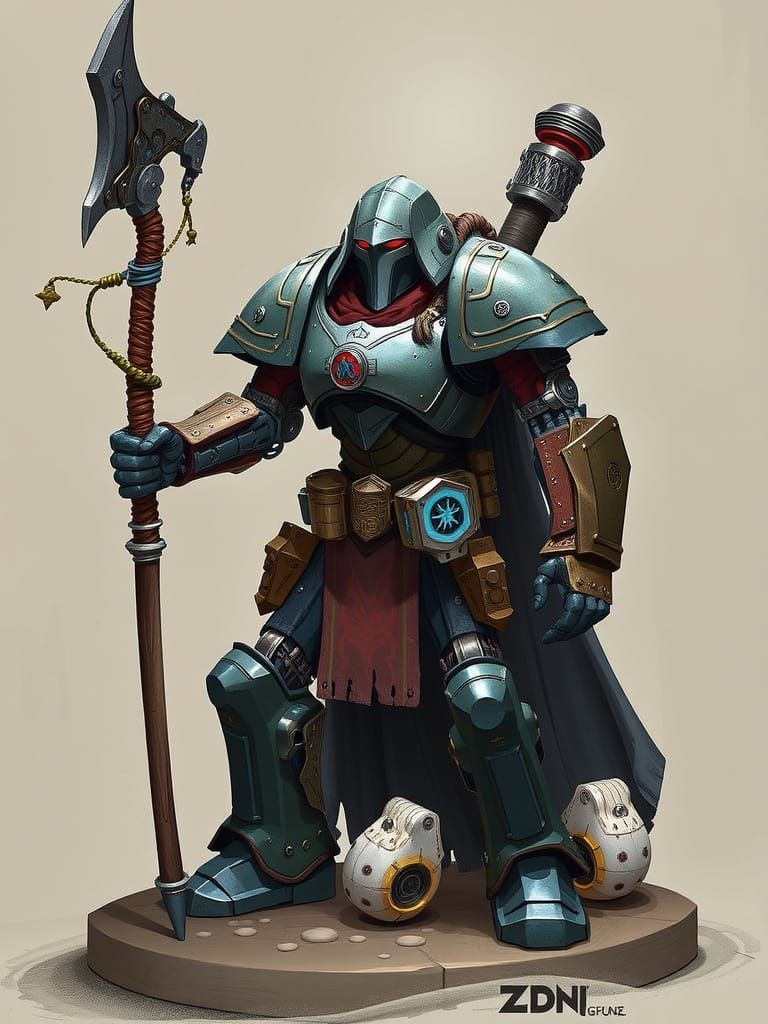 Warforged Robot Artificer from Dungeons and Dragons